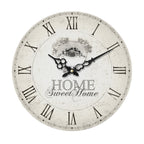 34cm Dia Round Wall Clock | Home Sweet Home