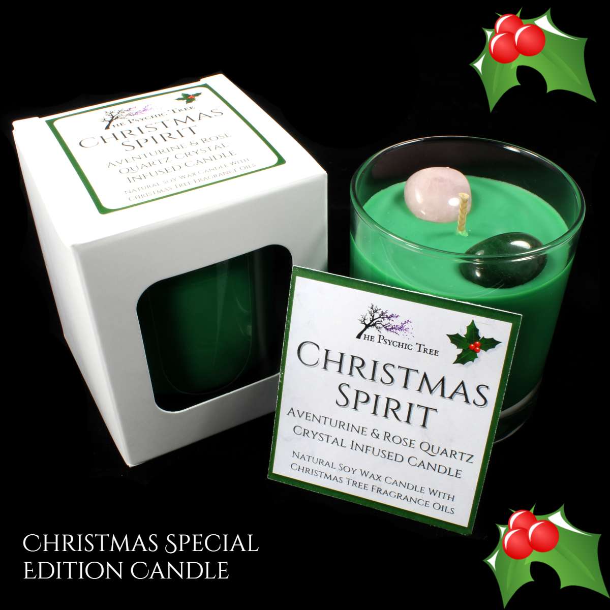 Christmas Spirit Crystal Candle