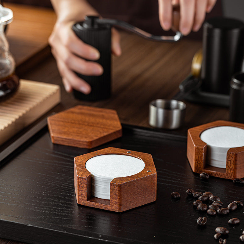 Coffee Corner – Wooden Filter Paper Holder & Refills