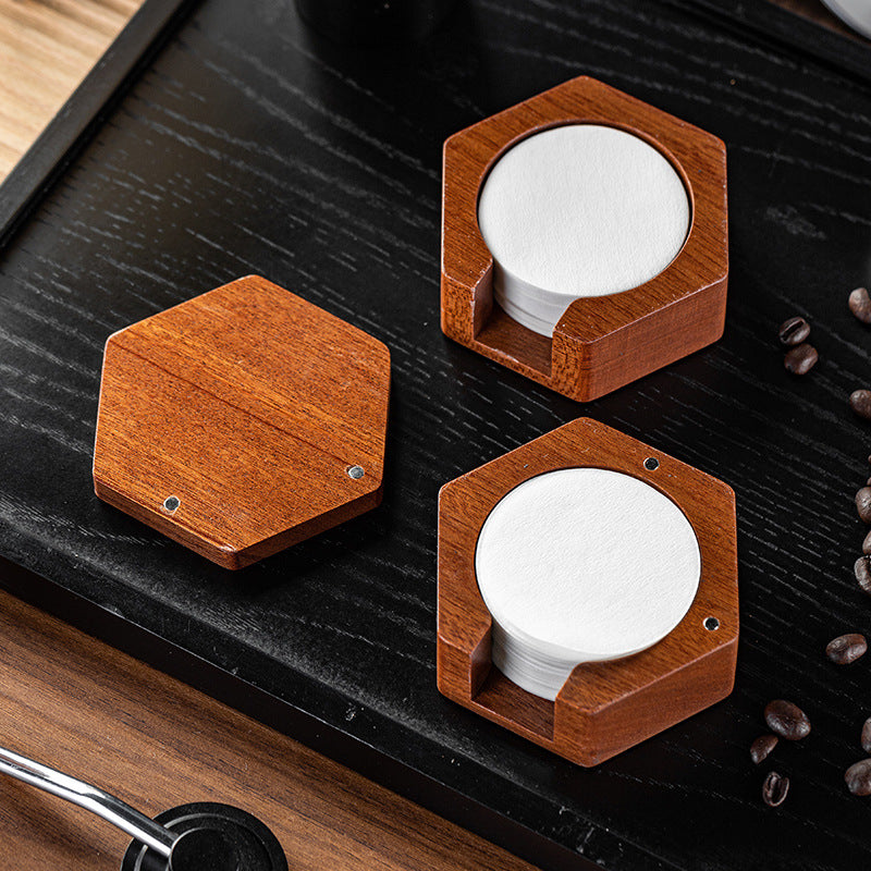 Coffee Corner – Wooden Filter Paper Holder & Refills