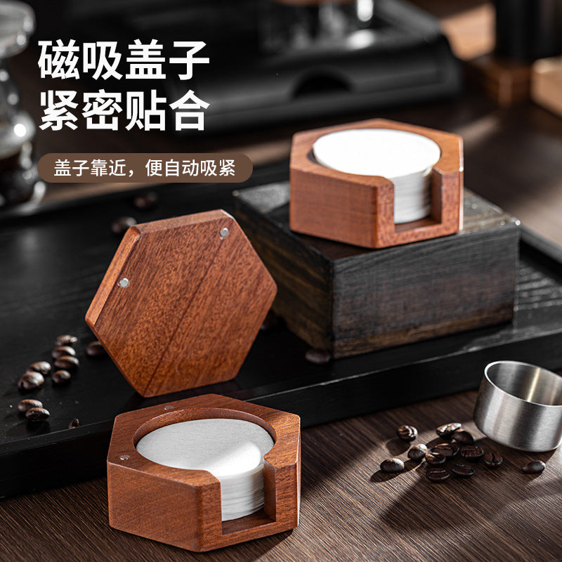 Coffee Corner – Wooden Filter Paper Holder & Refills