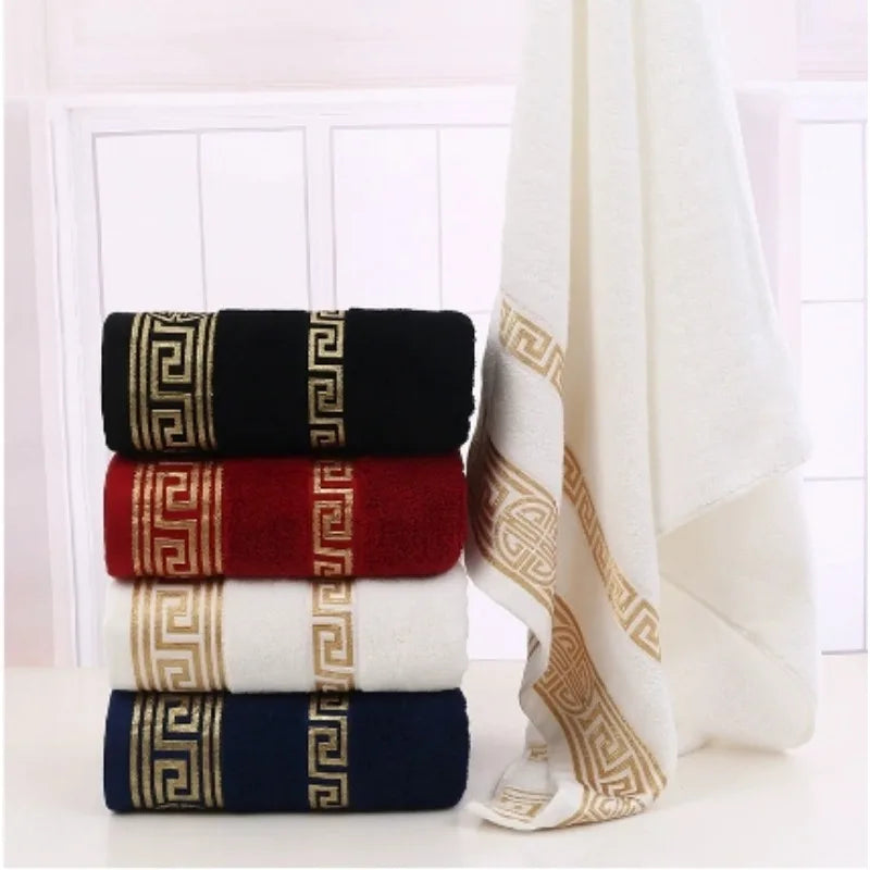 Cloud Weave – Embroidered Cotton Towel