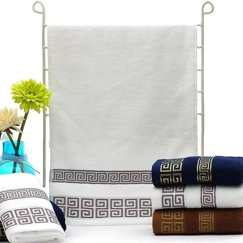 Cloud Weave – Embroidered Cotton Towel