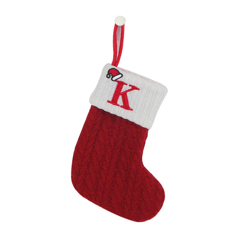 Letter to Santa – Knitted Initial Christmas Stocking