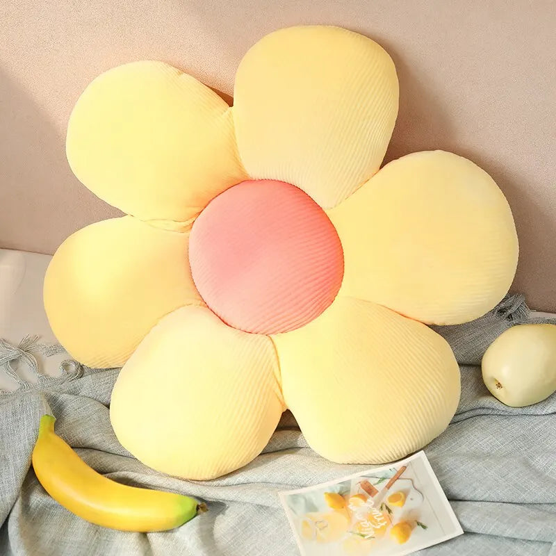MIAOOWA Petal Hugs – Plush Flower Cushion, 35 cm