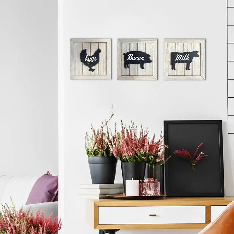Vintage Little Gallery – Framed Wall Art Trio
