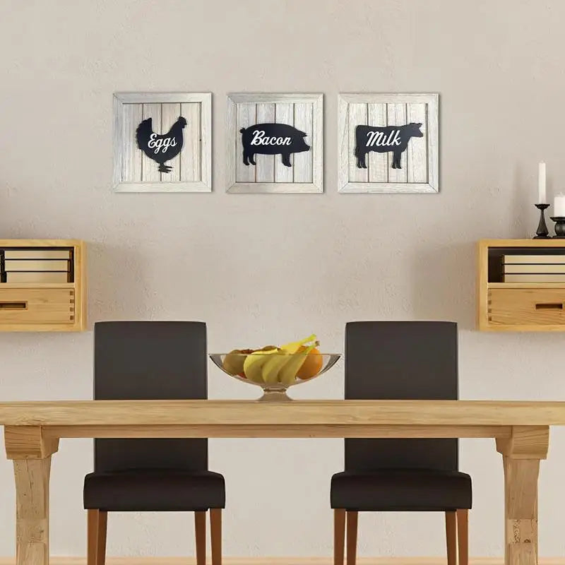 Vintage Little Gallery – Framed Wall Art Trio