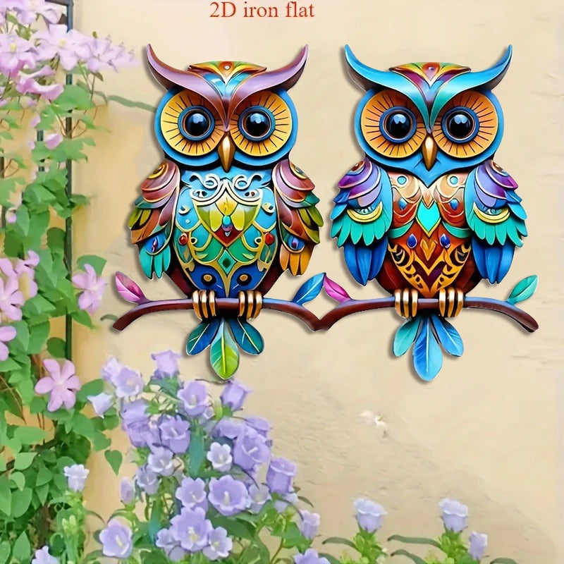 Woodland Watcher – Colourful 2D Owl Wall Decoration