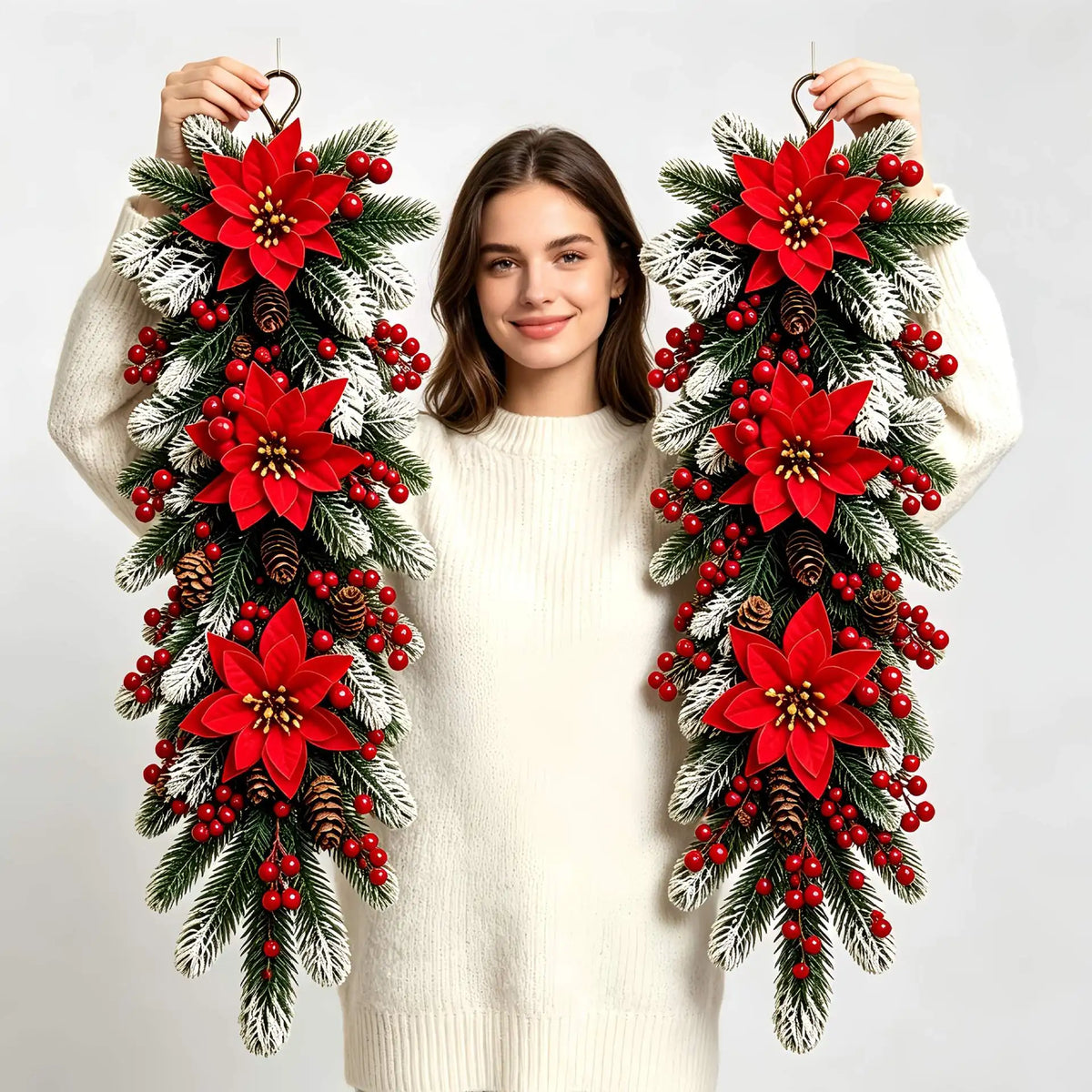 Winter Welcome – Nordic-Style Artificial Christmas Wreath
