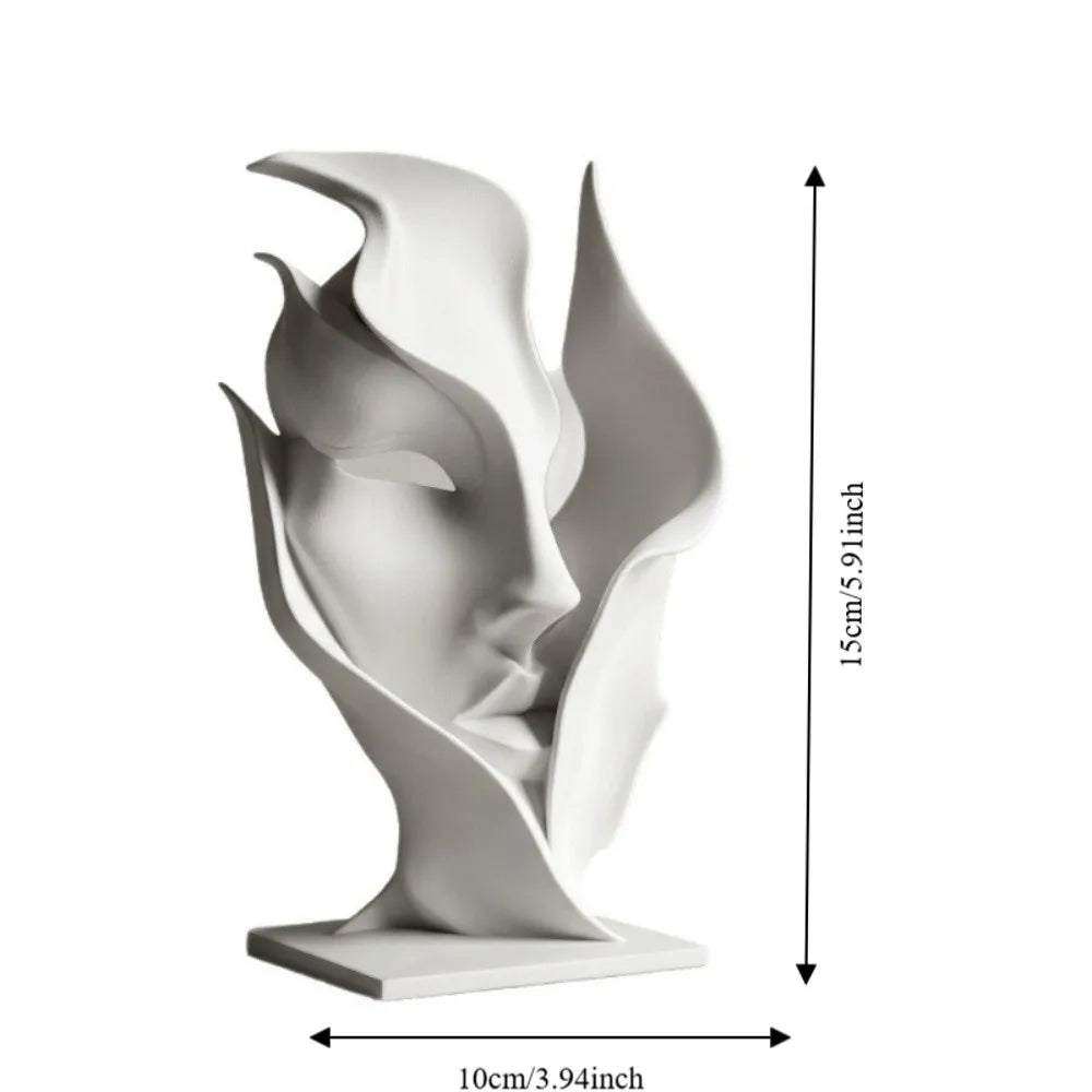 Quiet Contours – Half-Face Decorative Sculpture