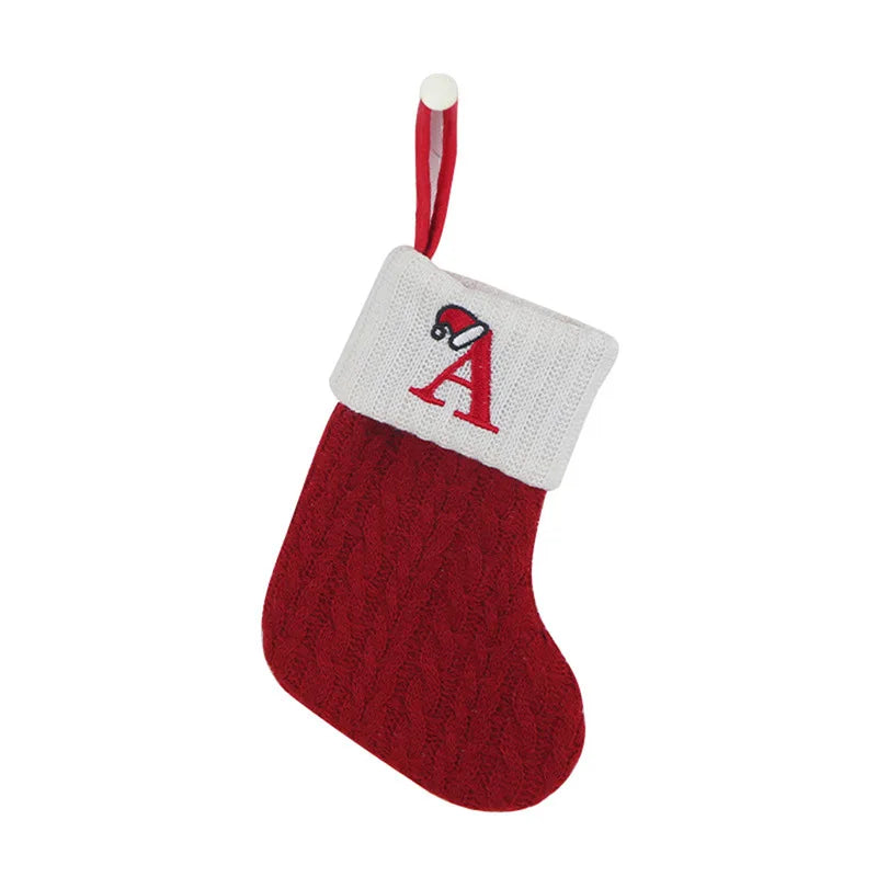 Letter to Santa – Knitted Initial Christmas Stocking