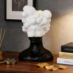 Monochrome Muse – Abstract Woman Resin Sculpture