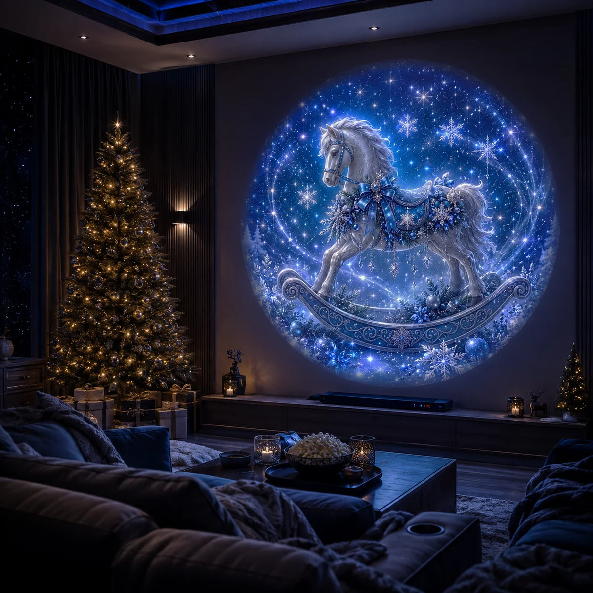 MerryGlow – 8-Pattern Christmas Projection Light