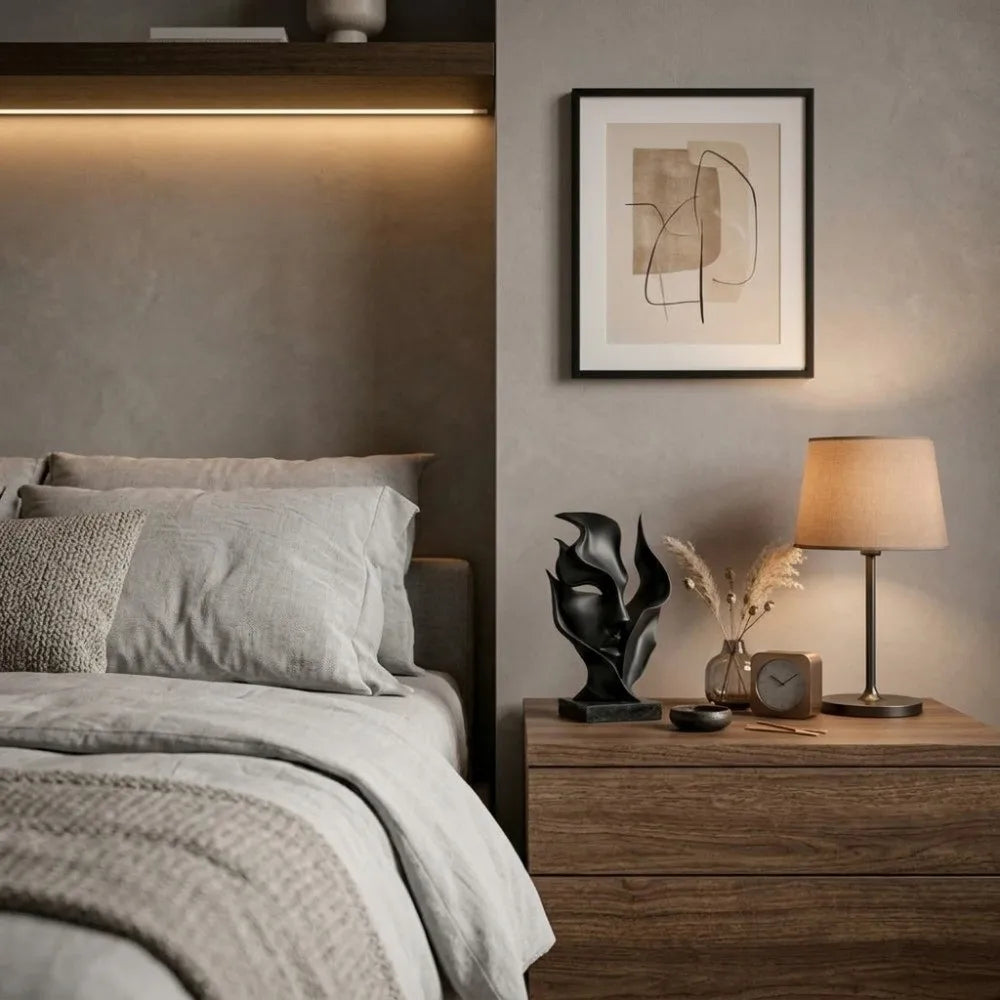 Quiet Contours – Half-Face Decorative Sculpture