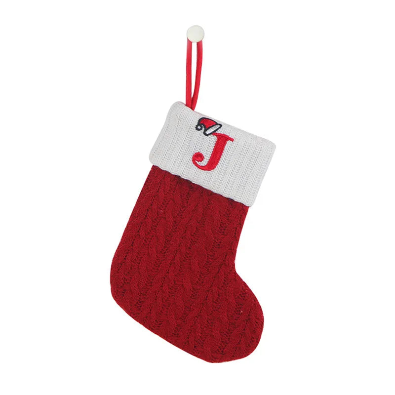 Letter to Santa – Knitted Initial Christmas Stocking
