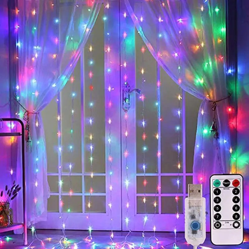 Twinklefall – USB Curtain Fairy Lights with Remote