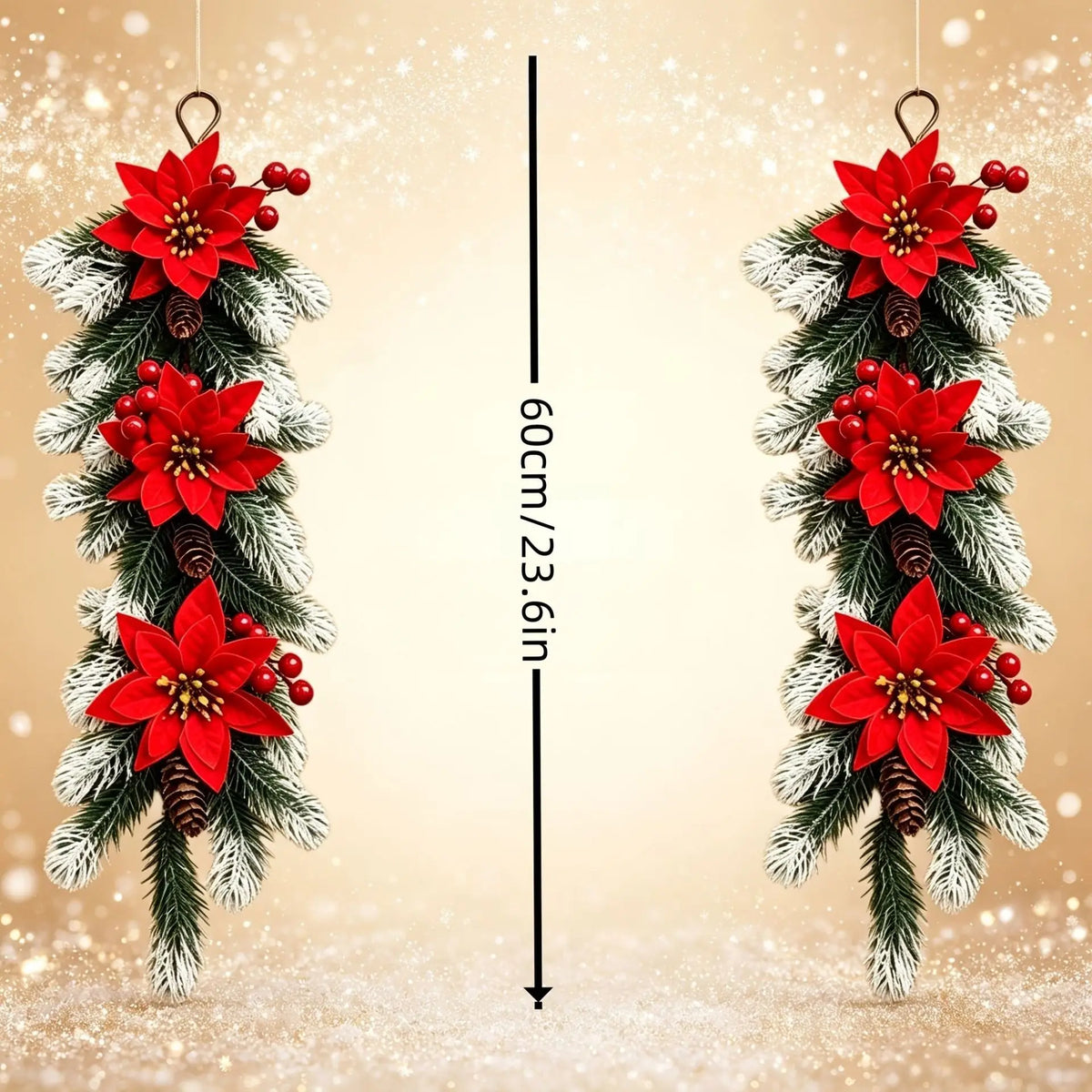 Winter Welcome – Nordic-Style Artificial Christmas Wreath