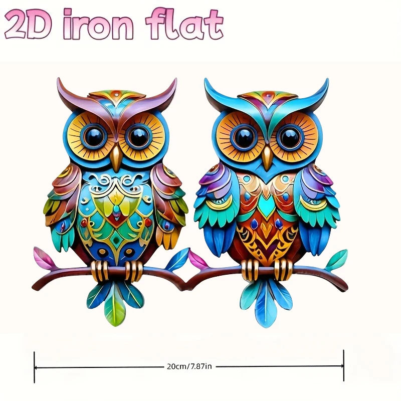 Woodland Watcher – Colourful 2D Owl Wall Decoration