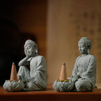 Moment of Stillness – Seated Buddha Resin Sculpture