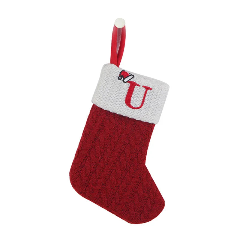 Letter to Santa – Knitted Initial Christmas Stocking