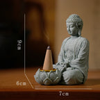 Moment of Stillness – Seated Buddha Resin Sculpture
