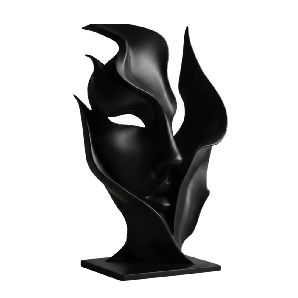 Quiet Contours – Half-Face Decorative Sculpture