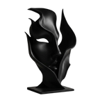 Quiet Contours – Half-Face Decorative Sculpture