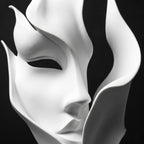 Quiet Contours – Half-Face Decorative Sculpture