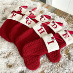 Letter to Santa – Knitted Initial Christmas Stocking