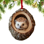 Peekaboo Pals – Acrylic Animal Christmas Ornament