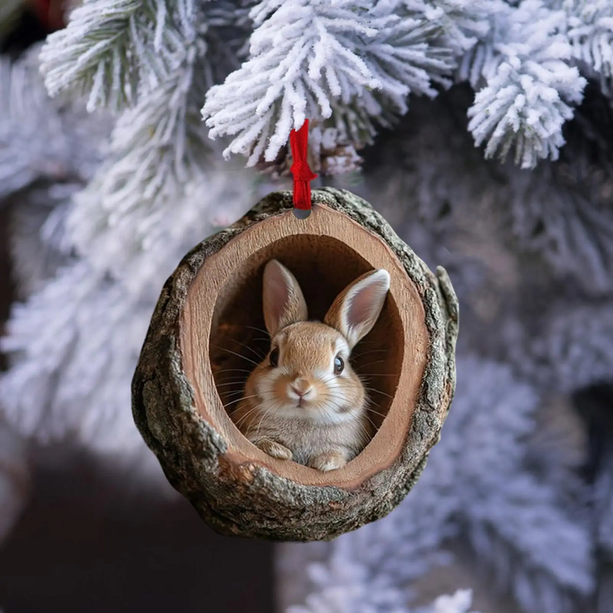 Peekaboo Pals – Acrylic Animal Christmas Ornament