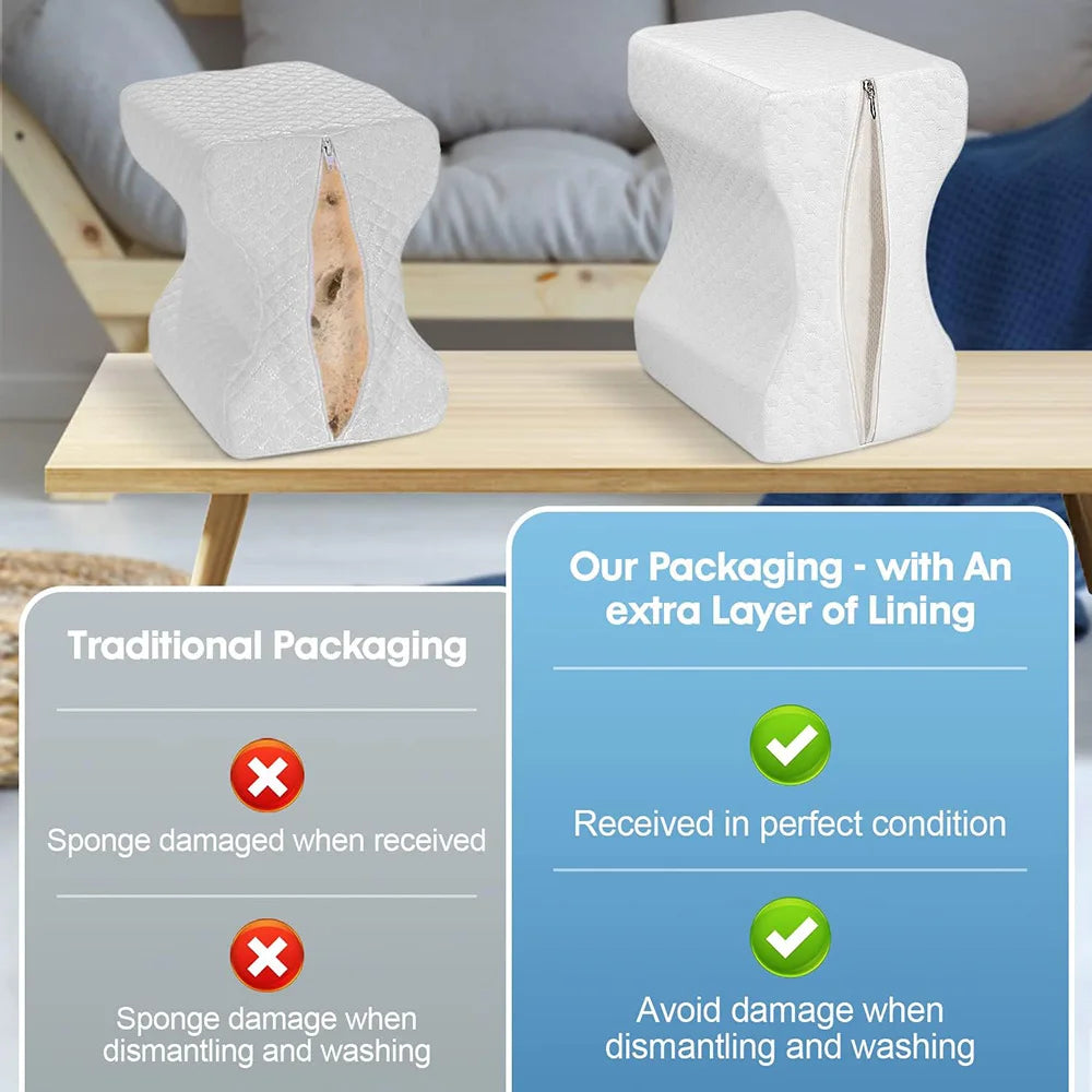 Between Dreams – Memory Foam Knee Pillow with Strap