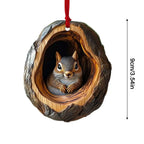 Peekaboo Pals – Acrylic Animal Christmas Ornament