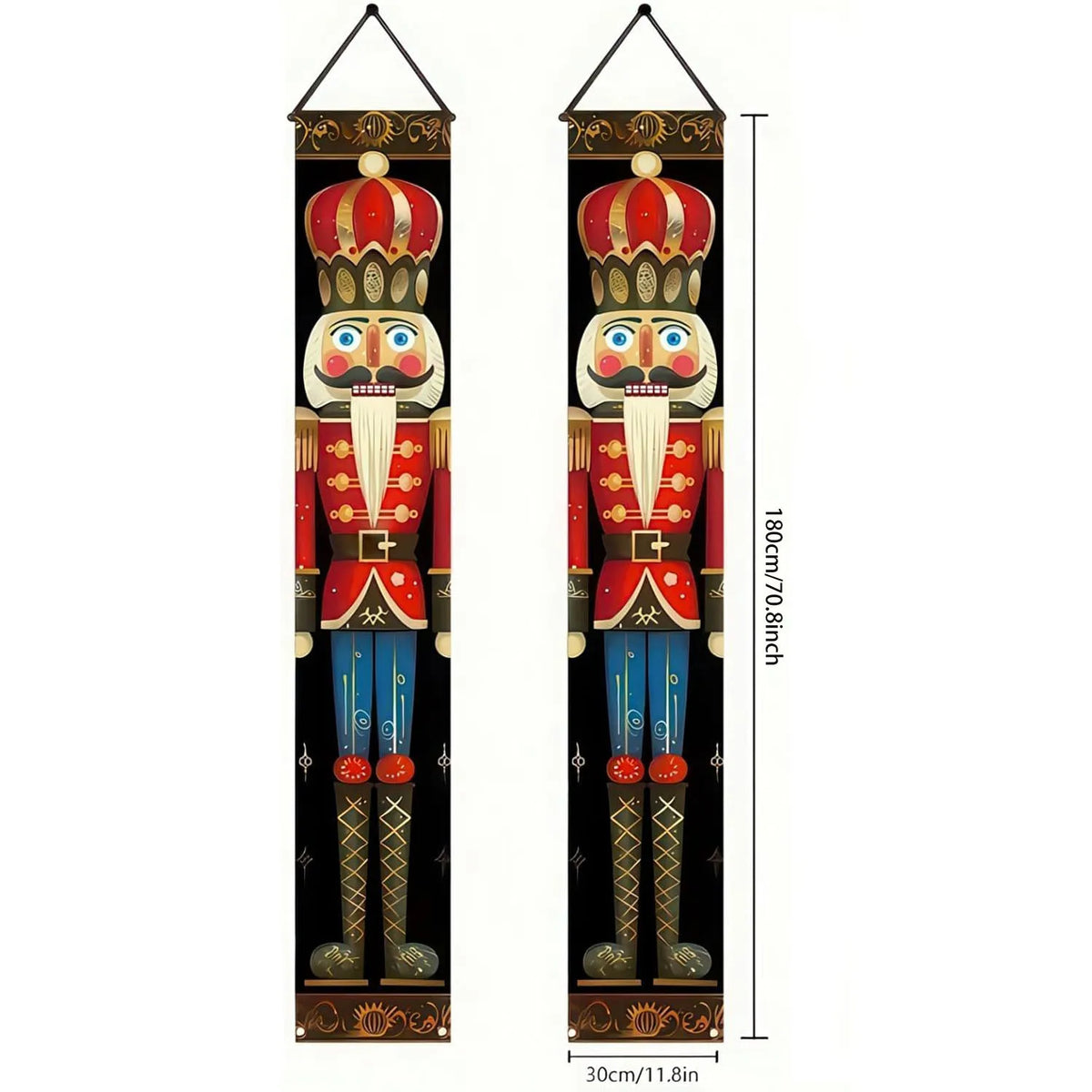 Merry at the Door – Christmas Hanging Banner