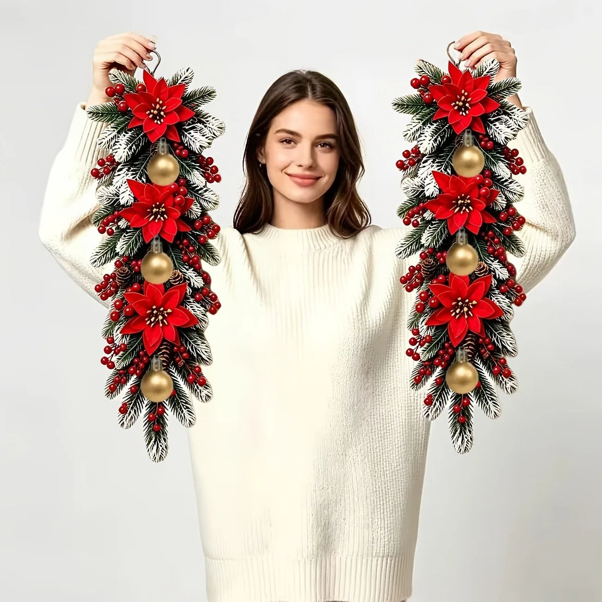 Winter Welcome – Nordic-Style Artificial Christmas Wreath
