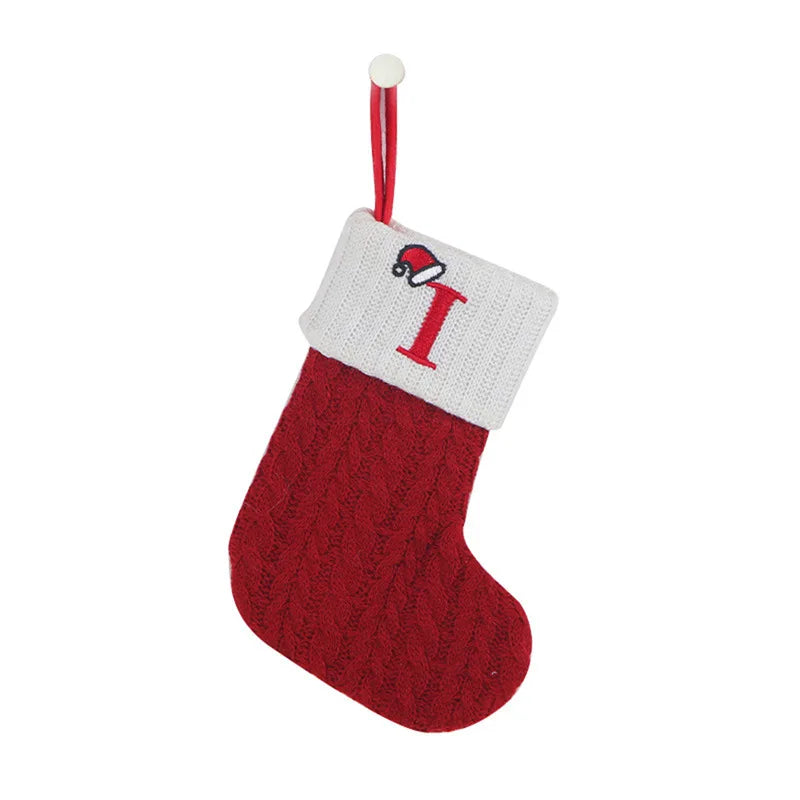Letter to Santa – Knitted Initial Christmas Stocking