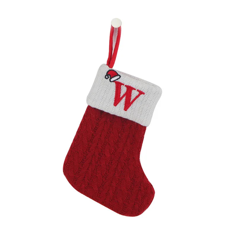 Letter to Santa – Knitted Initial Christmas Stocking