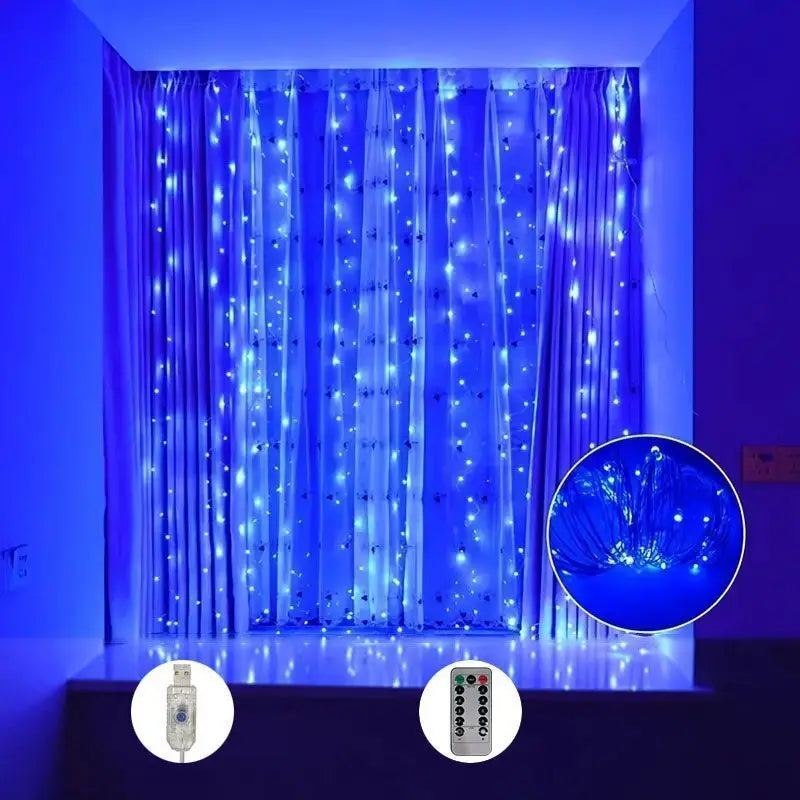 Twinklefall – USB Curtain Fairy Lights with Remote