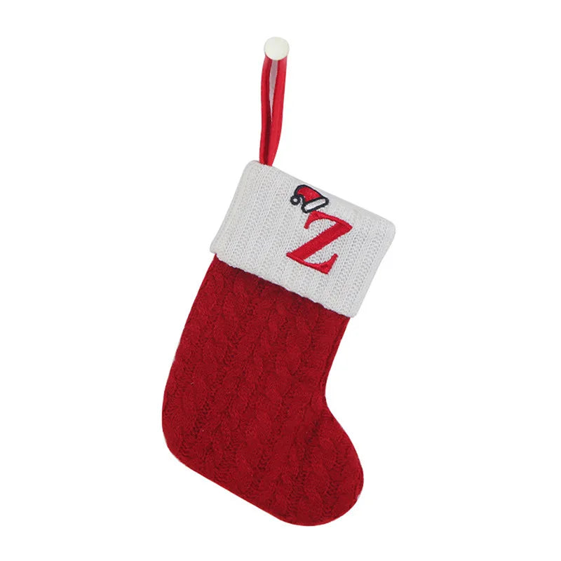Letter to Santa – Knitted Initial Christmas Stocking