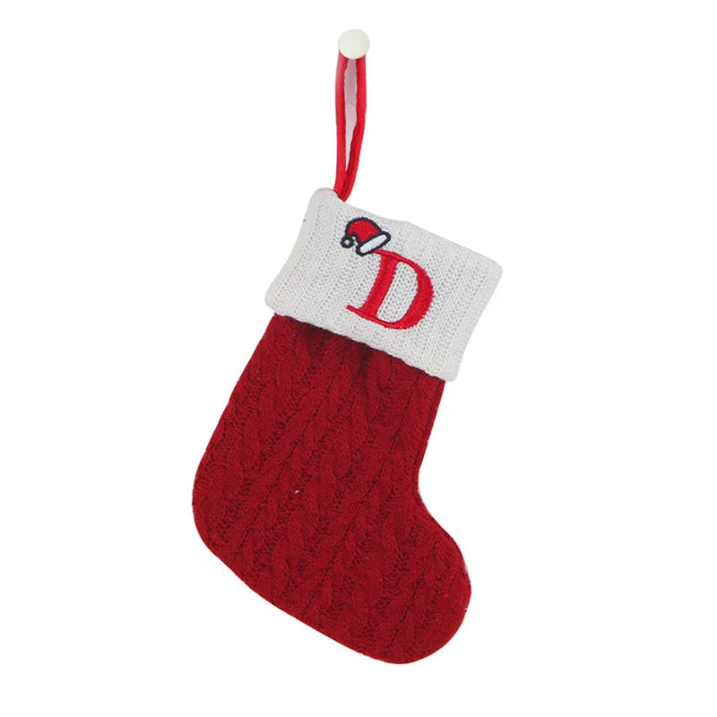 Letter to Santa – Knitted Initial Christmas Stocking