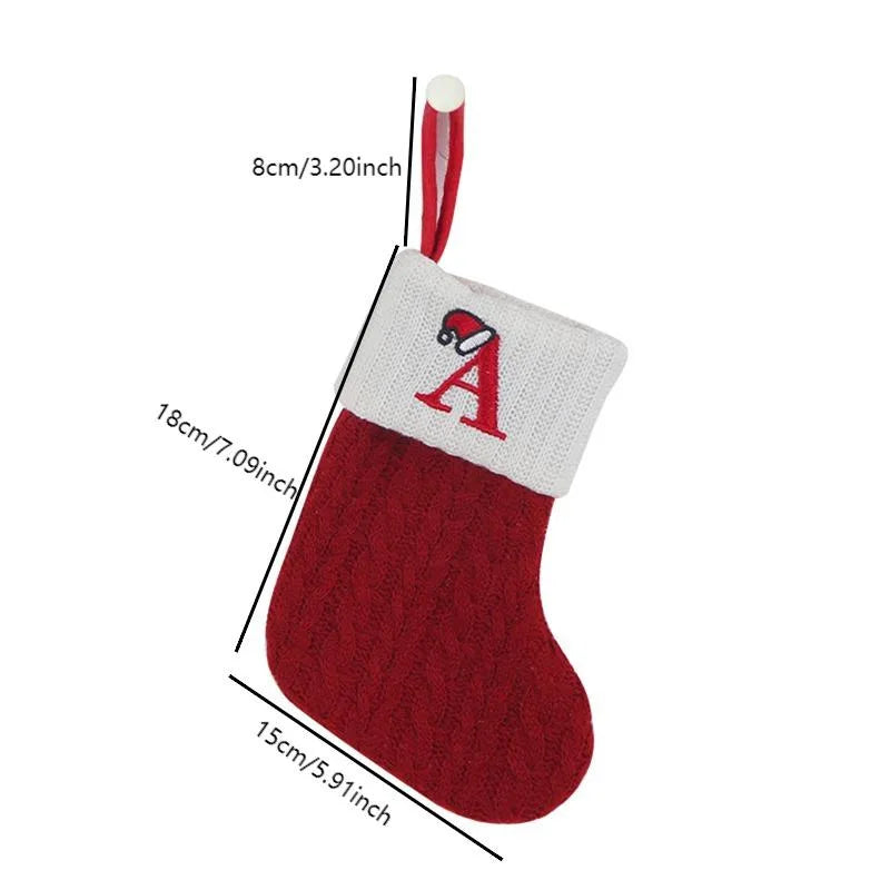 Letter to Santa – Knitted Initial Christmas Stocking