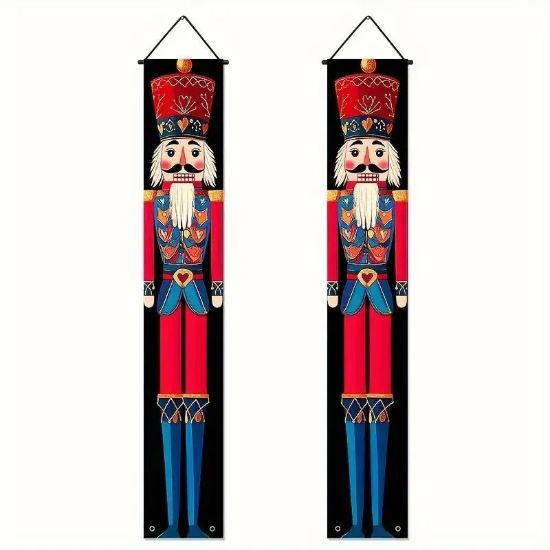 Merry at the Door – Christmas Hanging Banner