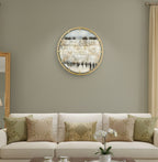 Leatherite Serene Kosel Wall Clock