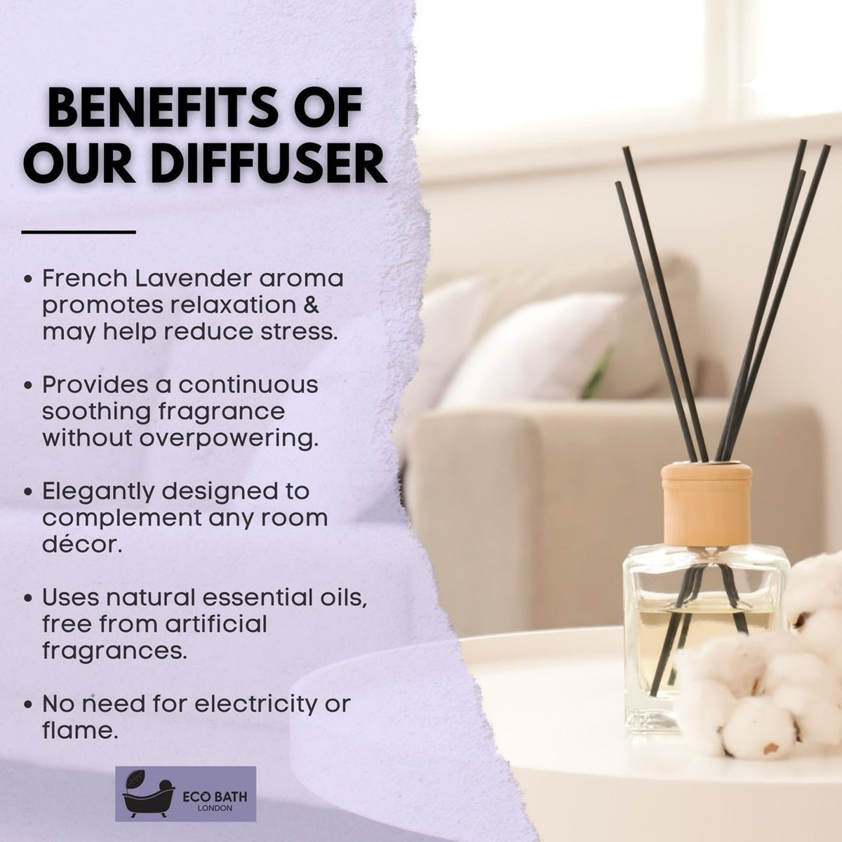French Lavender Reed Diffuser – 100 ml