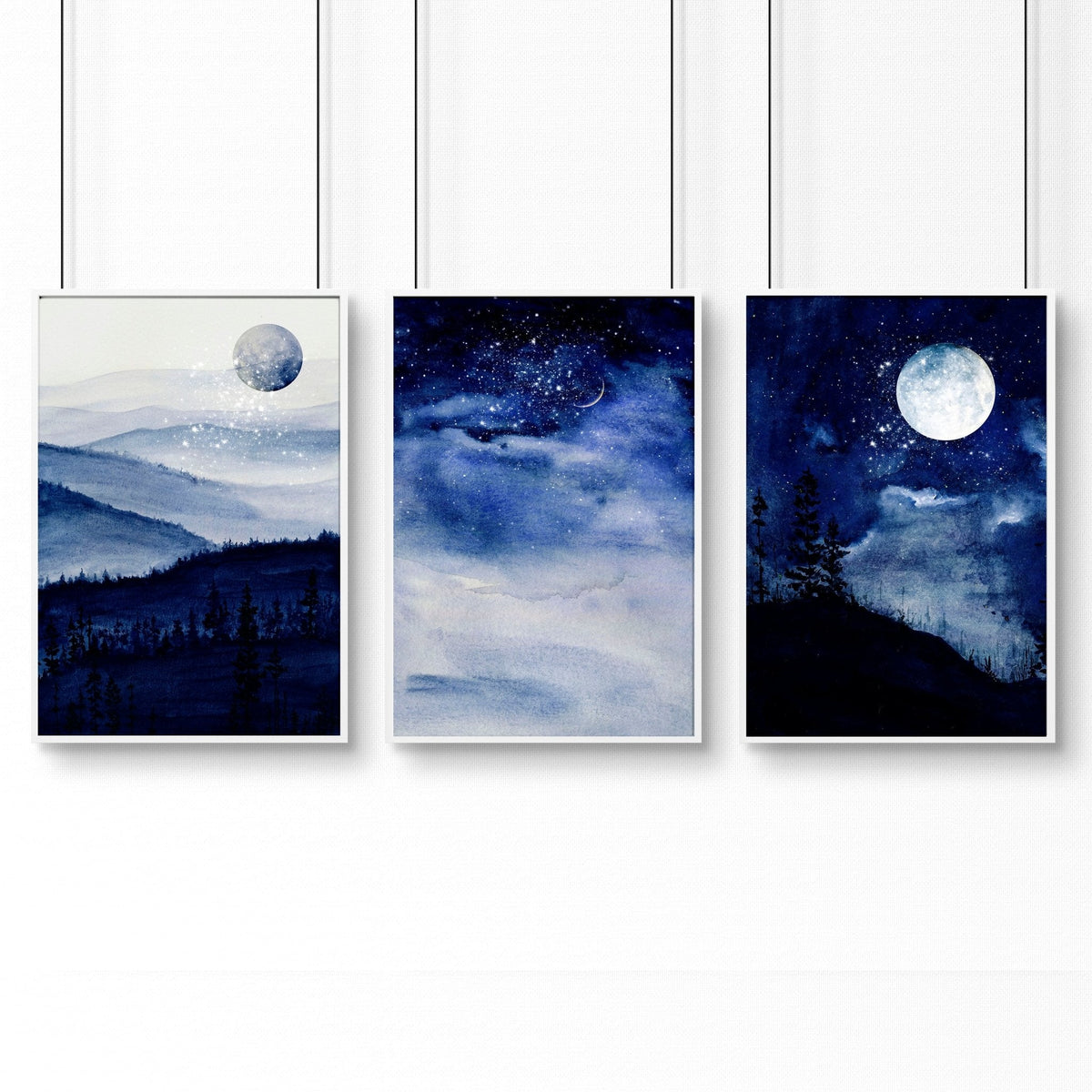 Starry Night Prints – Set of 3