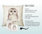 Personalised Owl Cushion – Name Design