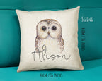 Personalised Owl Cushion – Name Design