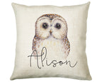 Personalised Owl Cushion – Name Design