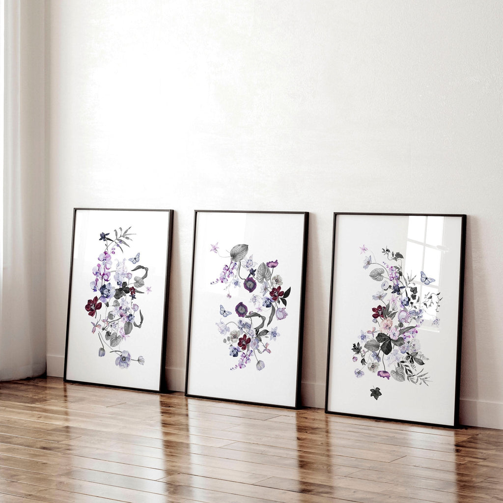 Soft Bloom Prints – Set of 3