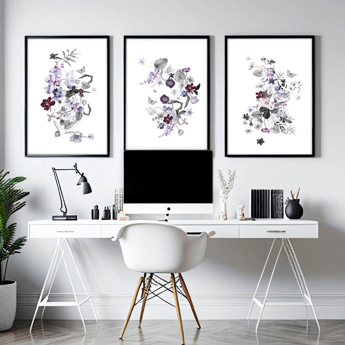 Soft Bloom Prints – Set of 3